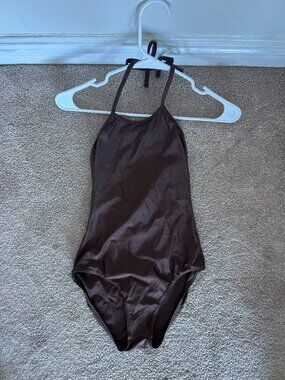 Brown Halter Leotard